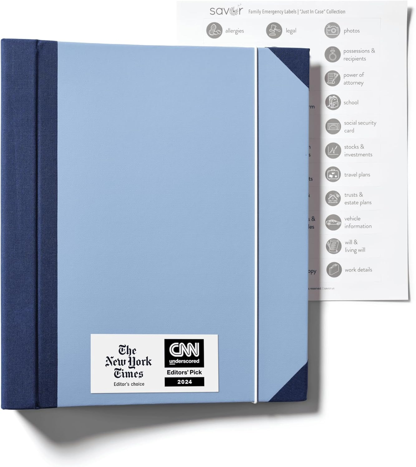 2025 Edition The Folio™ Document Organizer | Custom Dyed Cloth-Bound Expanding File for Important Papers, Passports, Birth Certificates & More | Ideal for Home Organization & Graduation Gift